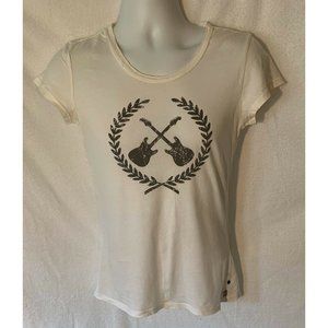 New Rare The Fillmore Guitars White Medium T-shirt